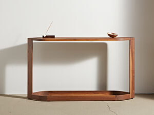 Port console in American Walnut | Custom Handmade by Paradox Movement - Console, Halltable, Luxury, Contemporary, Sculptural, Wood, Australian Made, Interior Styling