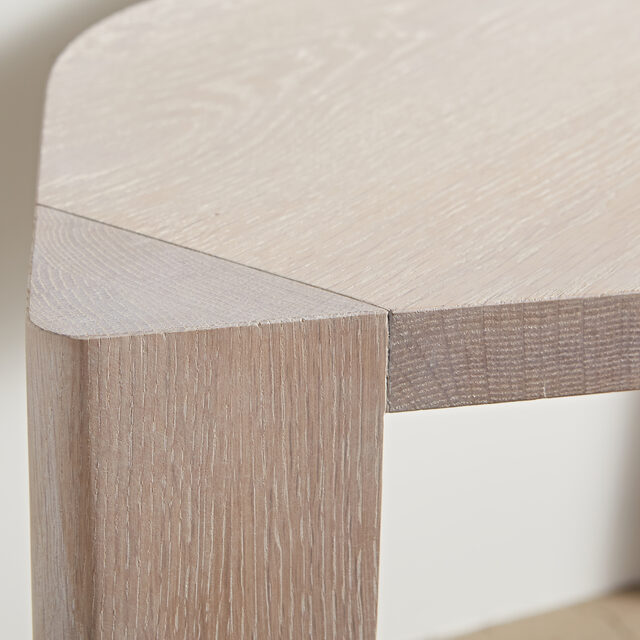 Port console in blanc finish. | Custom Handmade by Paradox Movement - Console, Halltable, Luxury, American Oak, Australian Made, Interior Styling, Wood, Solid, Sculptural