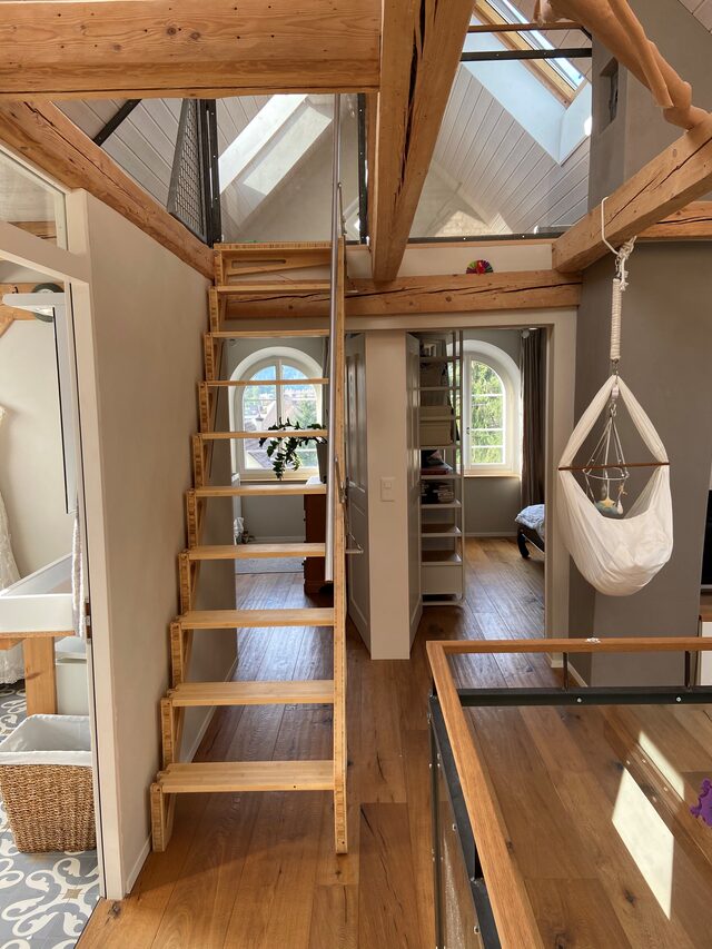 Folding Staircase | Custom Handmade by Bcompact Design - Folding Staircase, Attic Ladder, Loft Ladder, Retractable Stairs