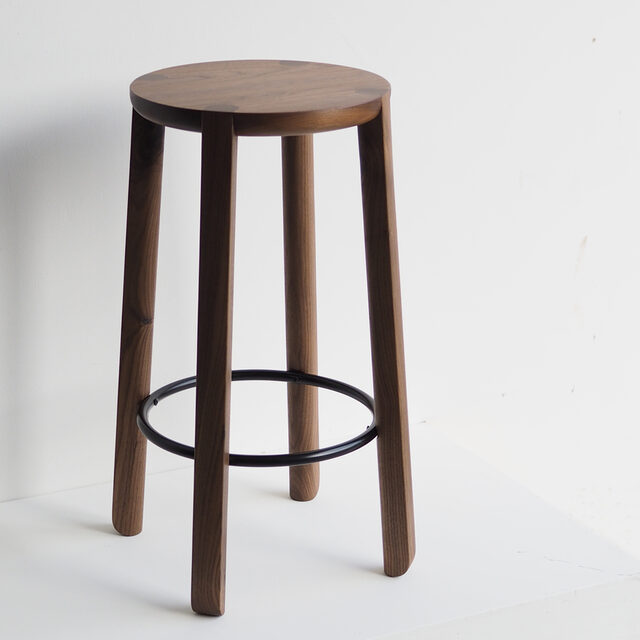 Edward Bar Stool | Custom Handmade by Begbie Furniture Studio - Bar Stool, Stool, Barstool, Brass, Seating