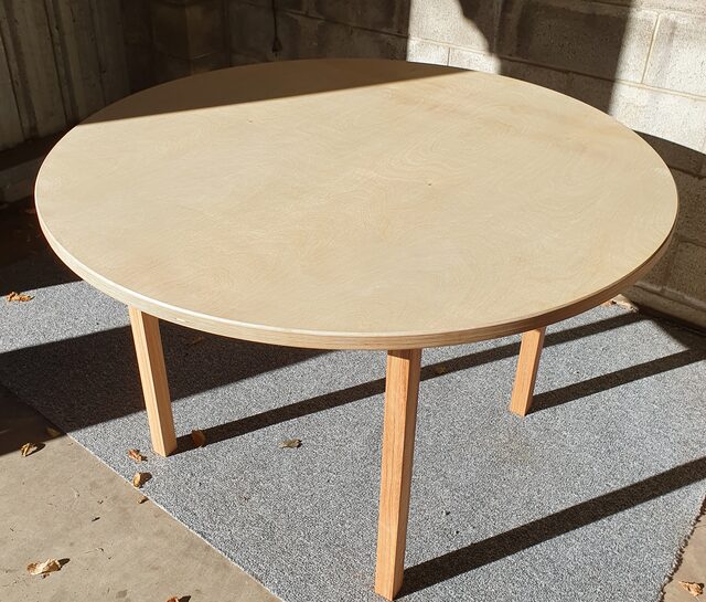 Round Table | Custom Handmade by Georgina Donovan - Plywood, Table