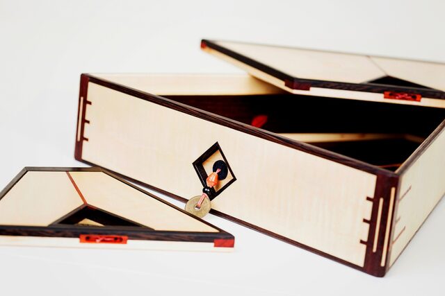 Ikebana Cabinet (Flower Arrangement Cabinet) 'Awakening Of A Dream'  | Custom Handmade by Benjamin Reddan - Japanese Cabinet, Display Cabinet, Ikebana Cabinet, Fine Cabinetry, Decorative Veneer, Bespoke Cabinet, Cabinet, Heirloom Cabinet, Statement Piece, Storage Cabinet