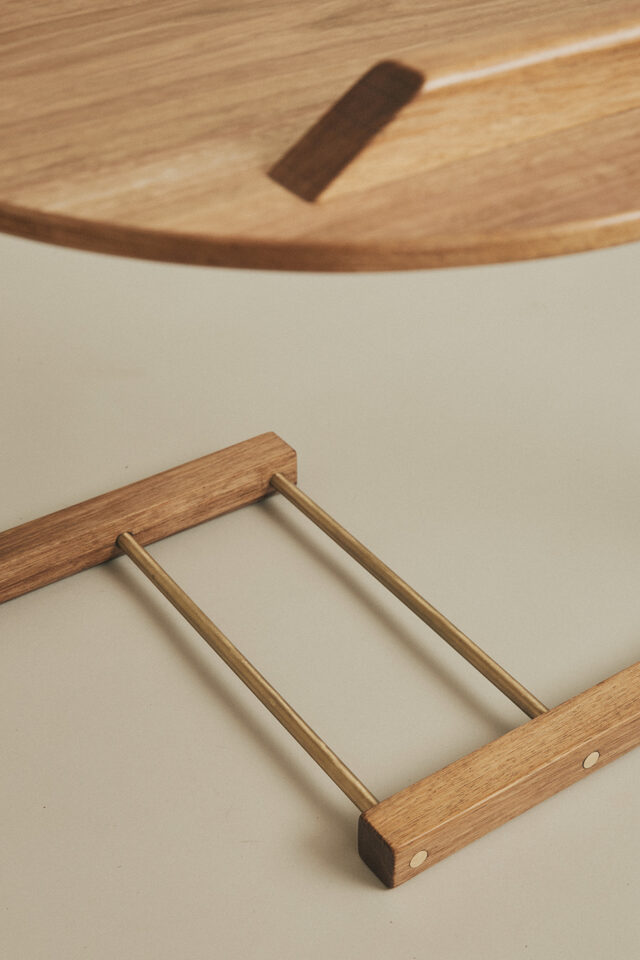Jupiter Coffee Table | Custom Handmade by Fable Furniture - Coffee Table, Side Table, Steam Bent, Brass