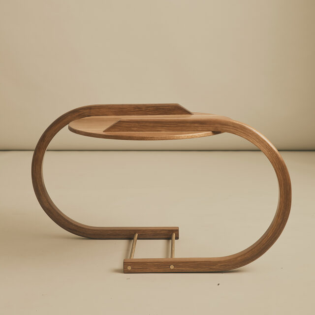 Jupiter Coffee Table | Custom Handmade by Fable Furniture - Coffee Table, Side Table, Steam Bent, Brass