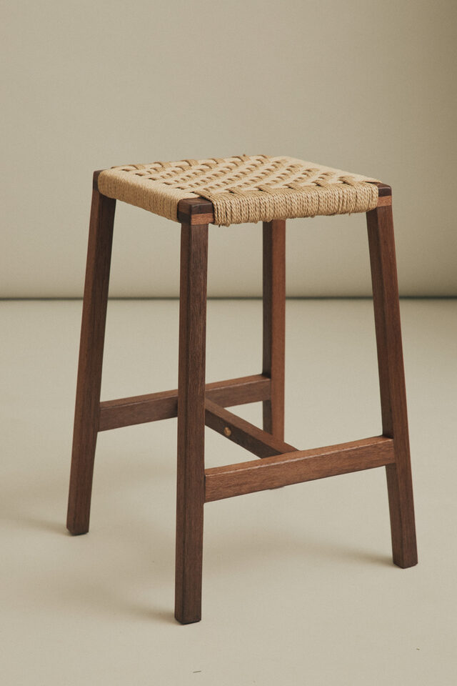 Woven Top Stool | Custom Handmade by Fable Furniture - Woven, Stool