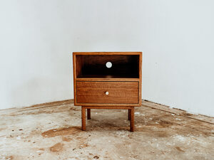 Maali - Bedside Tables | Custom Handmade by Pete Sutherland - Bedside Table, Bedroom Decor, Spotted Gum, Inner West, Sydney