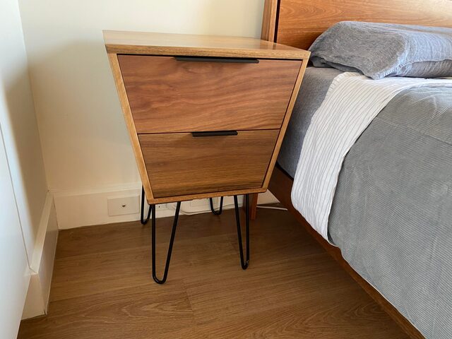 Vendetta - Bedside tables | Custom Handmade by Pete Sutherland - Bedside Table, Bedroom, Bed, Inner West, Marrickville, Newtown, Spotted Gum, Blackbutt
