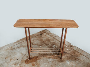 Bunji - Console/hall table | Custom Handmade by Pete Sutherland - Inner West, Console Table, Hall Table, Spotted Gum, Sustainable, Shoe Rack