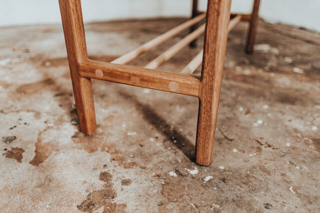 Bunji - Console/hall table | Custom Handmade by Pete Sutherland - Inner West, Console Table, Hall Table, Spotted Gum, Sustainable, Shoe Rack