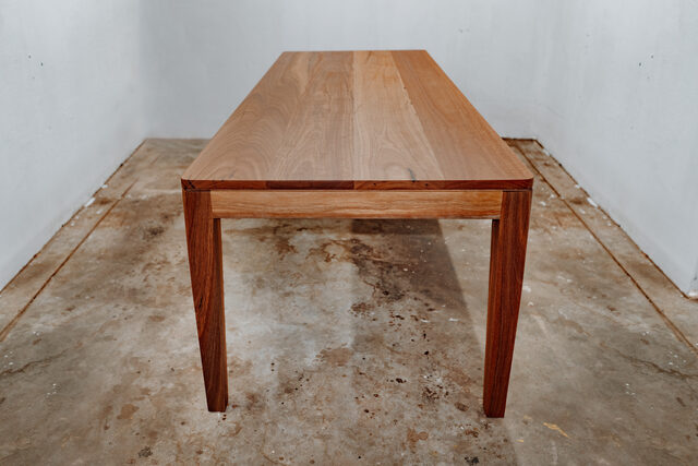 Euroka - Dining table | Custom Handmade by Pete Sutherland - Spotted Gum, Inner West, Sydney, Dining Table, Mid Century, Blackbutt