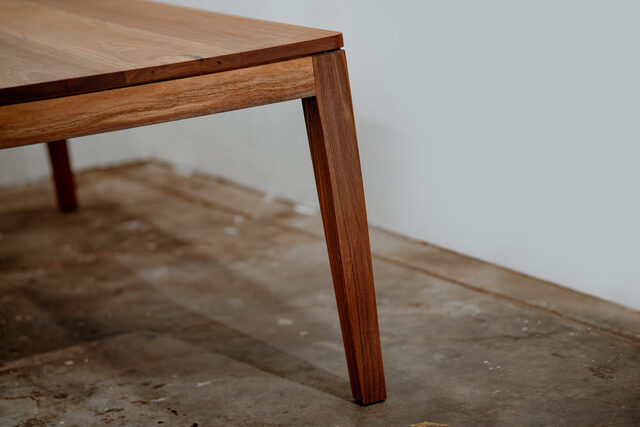 Euroka - Dining table | Custom Handmade by Pete Sutherland - Spotted Gum, Inner West, Sydney, Dining Table, Mid Century, Blackbutt