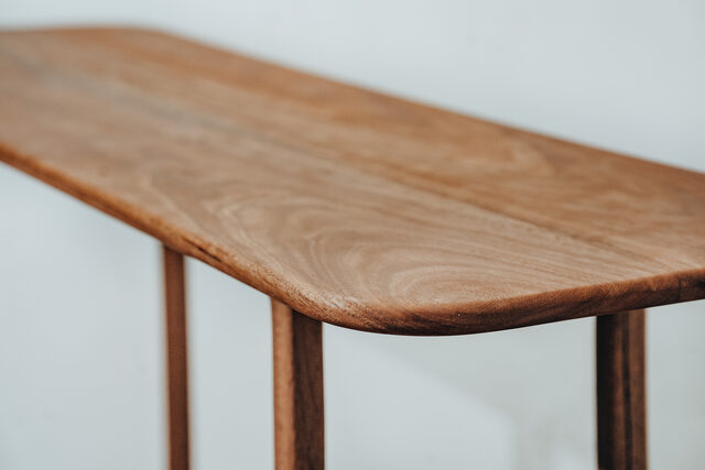 Bunji - Console/hall table | Custom Handmade by Pete Sutherland - Inner West, Console Table, Hall Table, Spotted Gum, Sustainable, Shoe Rack