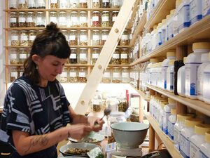 Herbal Dispensary  | Custom Handmade by Like Butter - Shelves, Library, Plywood, Local, Hoop Pine, Medical, Herbal, Dispensary, Organisation, Jar Storage