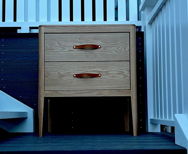 Oak Bedside Table | Custom Handmade by Woodmen Timberworks  - Bedside Tables, Oak