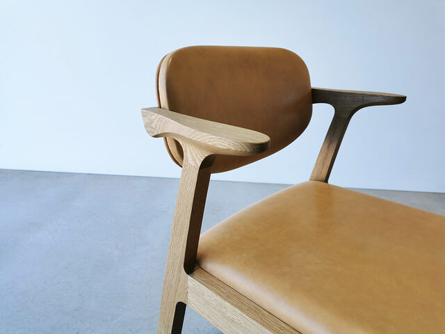 Kinross Chair | Custom Handmade by Nathan Day Design - Light Weight, Solid Timber, Dining Chair, Leather