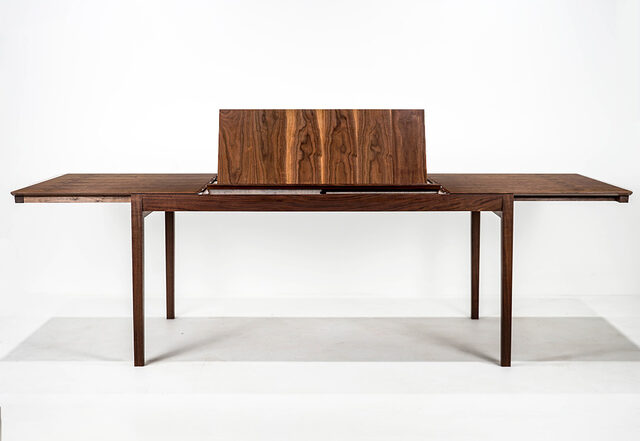 Extension Dining Table in Walnut | Custom Handmade by Sebastian Wood - Dining Table