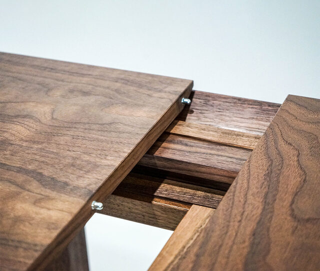 Extension Dining Table in Walnut | Custom Handmade by Sebastian Wood - Dining Table