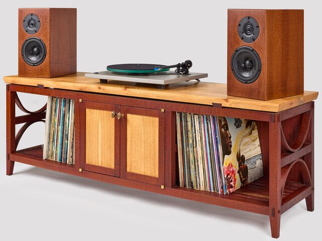 Beefwood and Coastal Banksia HIFI unit | Custom Handmade by Western Port Woodworks - Console, Credenza, Entertainment Unit