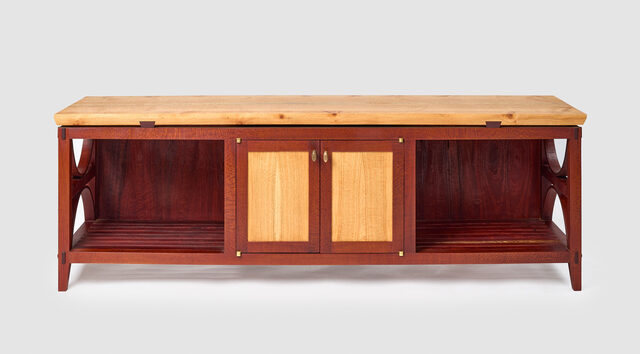 Beefwood and Coastal Banksia HIFI unit | Custom Handmade by Western Port Woodworks - Console, Credenza, Entertainment Unit