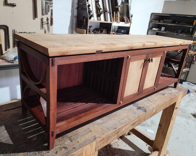Beefwood and Coastal Banksia HIFI unit | Custom Handmade by Western Port Woodworks - Console, Credenza, Entertainment Unit