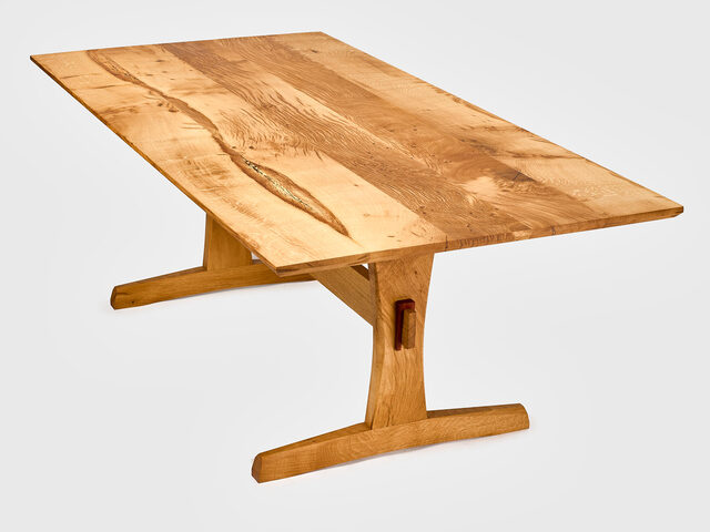 Trestle Dining Table | Custom Handmade by Western Port Woodworks - Traditional Joinery, Japanese Joinery, Handmade Furniture