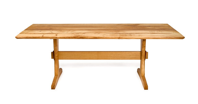 Trestle Dining Table | Custom Handmade by Western Port Woodworks - Traditional Joinery, Japanese Joinery, Handmade Furniture