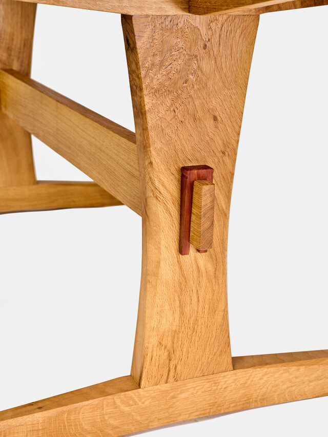 Trestle Dining Table | Custom Handmade by Western Port Woodworks - Traditional Joinery, Japanese Joinery, Handmade Furniture