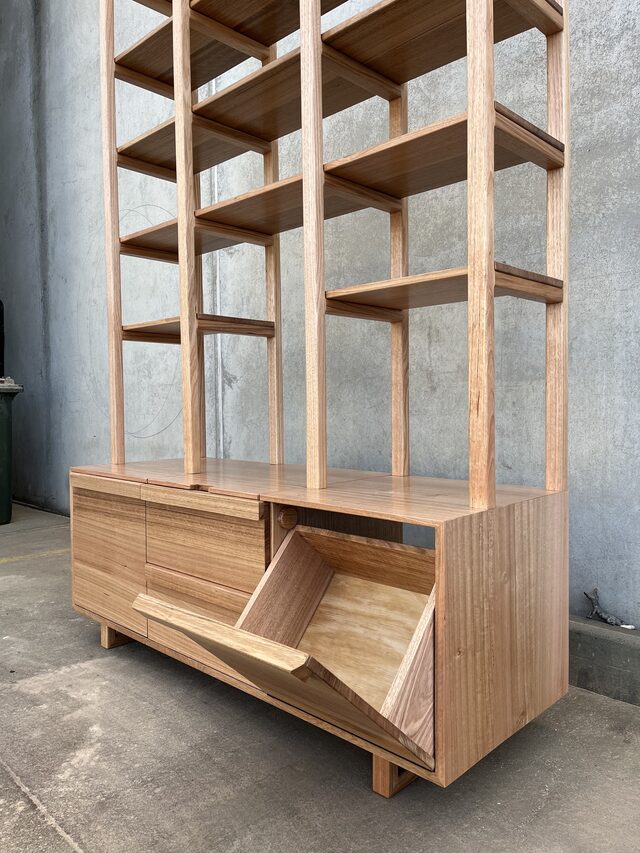 Sonar Record Unit | Custom Handmade by Danielle McDowell - Record Unit, Tunrtable, Vinyl Storage