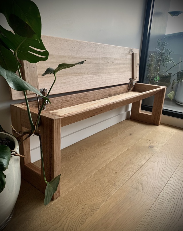 Hideaway Bench Seat by Danielle McDowell - Minimilist, Storage, Bench Seat, Modern