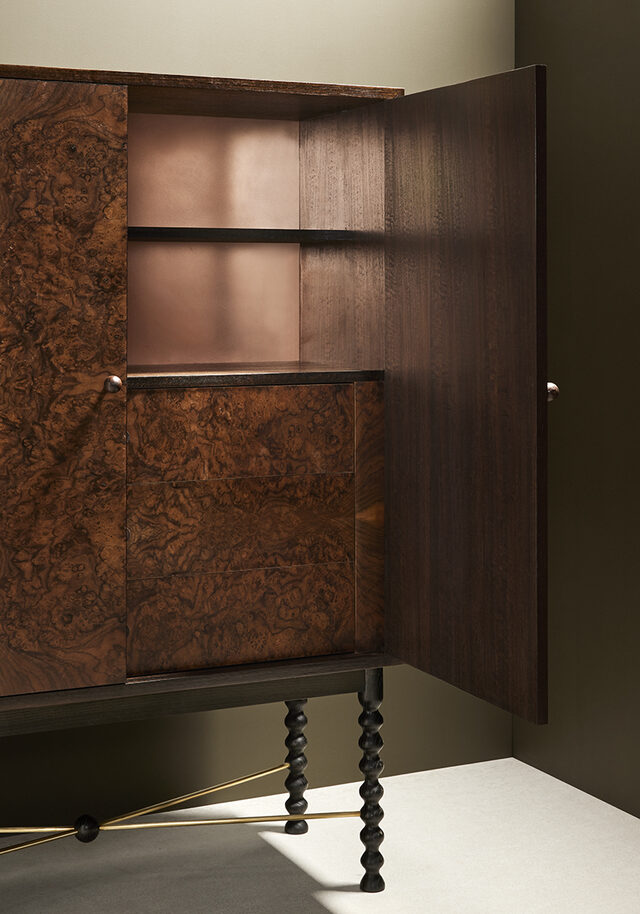 Liquor cabinet  | Custom Handmade by Ross Thompson - Liquor Cabinet, Cocktail Cabinet, Sideboard, Burl