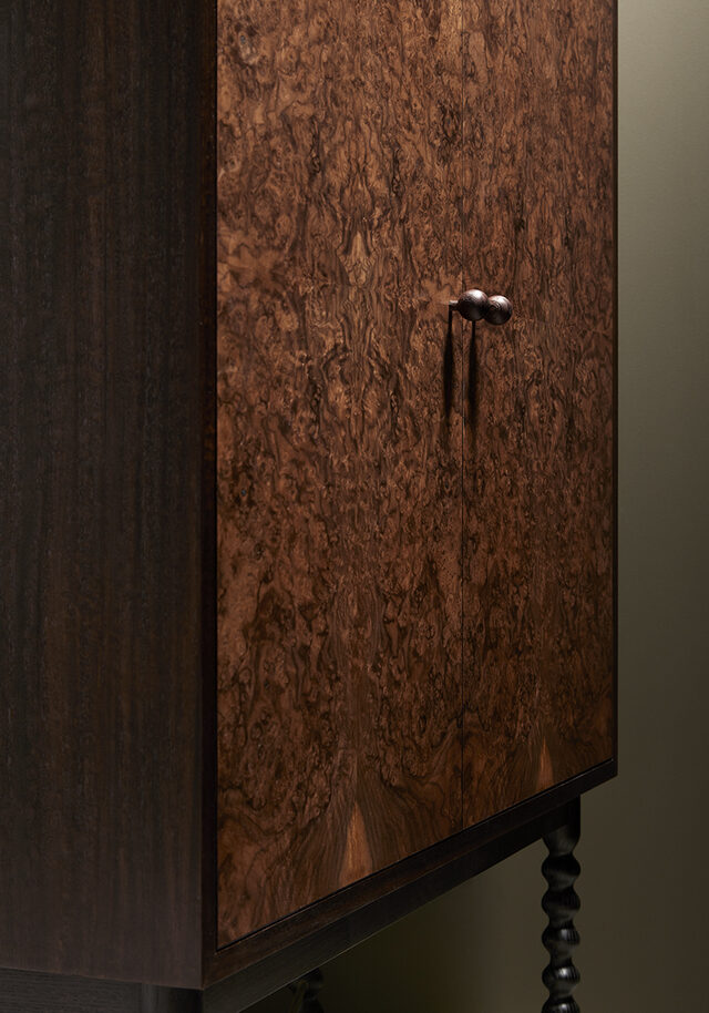 Liquor cabinet  | Custom Handmade by Ross Thompson - Liquor Cabinet, Cocktail Cabinet, Sideboard, Burl