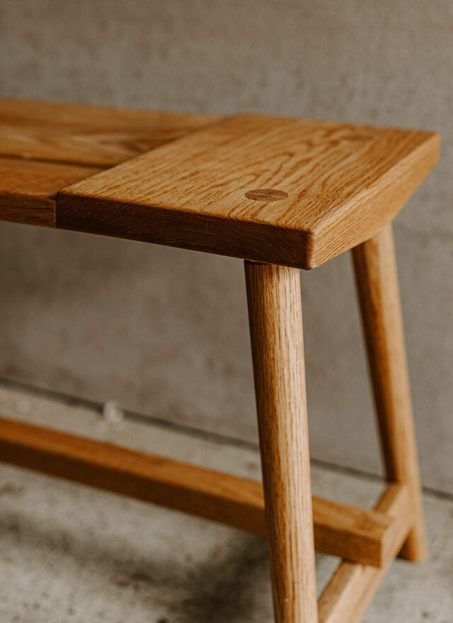 Dovetail Bench | Custom Handmade by Ben Adams - Bench, Seat, Timber, American Oak, Chair