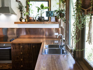 Recycled Australian Hardwood Benchtop (Kitchen, Bathroom, Laundry, Desk, Table) | Custom Handmade by Round 2 Timbers - Benchtop, Kitchen, Laundry, Desk, Bench, Recycled Australian Hardwood, Timber, Recycled Hardwood, Counter