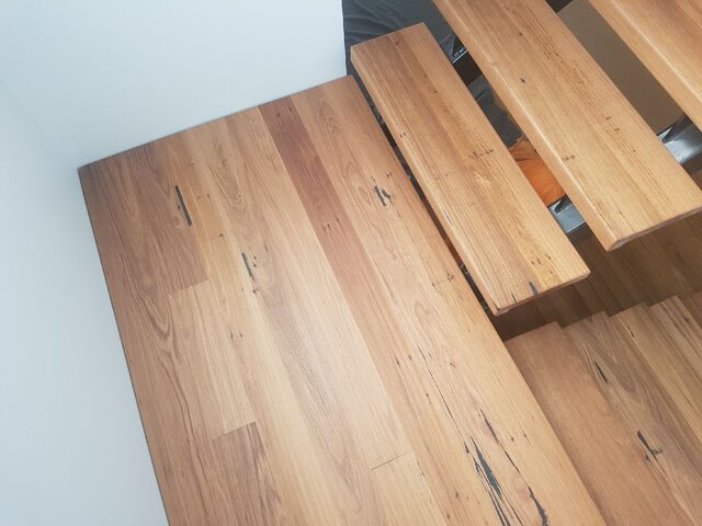 Recycled Australian Hardwood Stair Treads | Custom Handmade by Round 2 Timbers - Stairs, Stair Treads, Stair Risers, Staircase, Handrail, Recycled Australian Hardwood, Timber, Balustrades, Landing, Posts