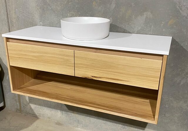 Milton Bathroom Vanity | Custom Handmade by Dean Boyd - Timber, Bathroom, Bathroom Vanity, Timber Vanity
