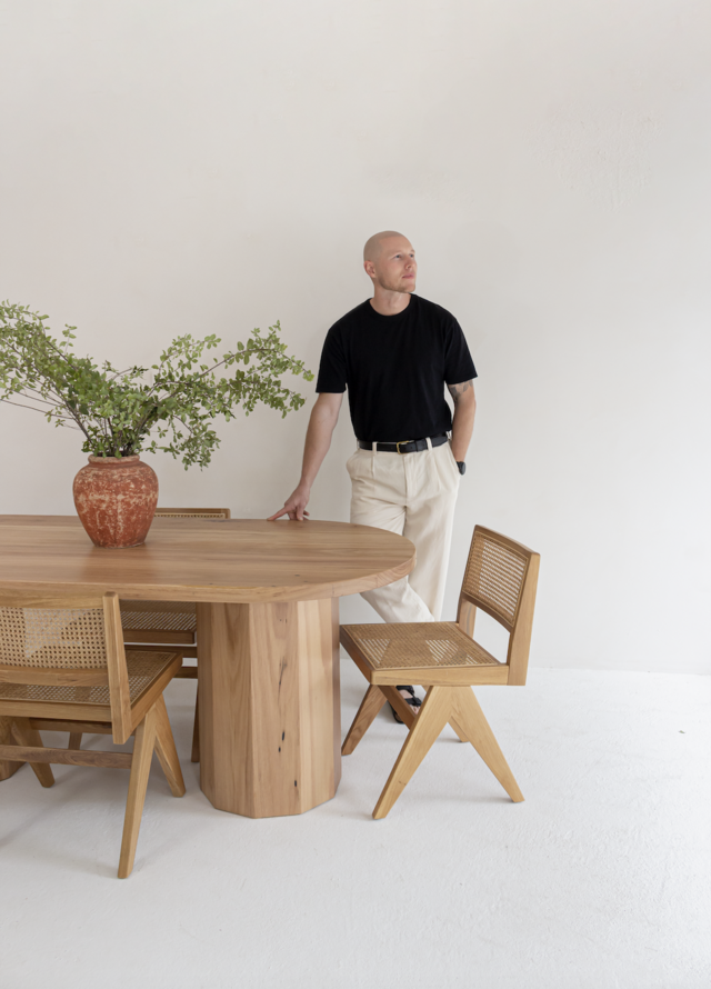 Summit Table | Custom Handmade by Dean Boyd - Wood, Dining Table, Board Room Table, Desk, Blackbutt, Spotted Gum, Black Walnut, American Oak