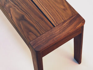 Arno Bench | Custom Handmade by Liam Starcevich - Bench, Seat, Seating, Walnut, Oak, Furniture, Fine, Cork