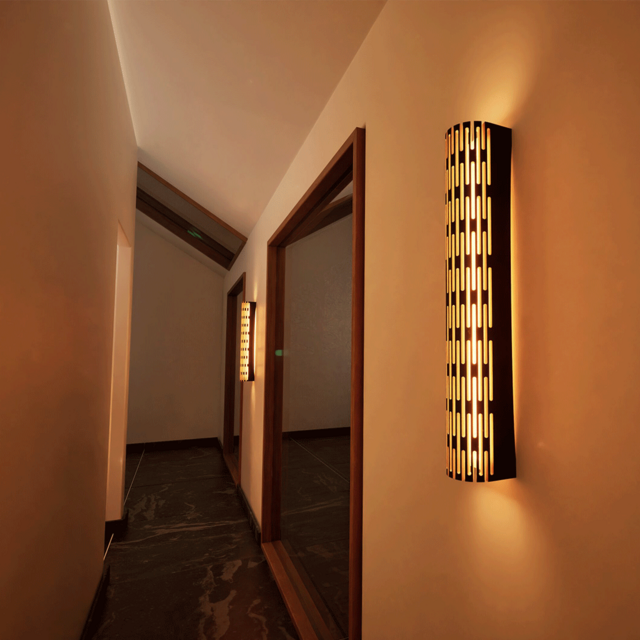 Kerf Wall LED Sconce Light | Custom Handmade by Bcompact Design - Lighting, LED Lighting, Wall Lighting, Sconce Light, Wood Light