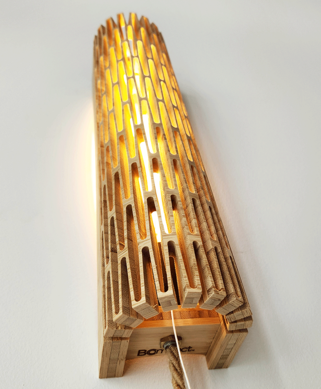 Kerf Wall LED Sconce Light | Custom Handmade by Bcompact Design - Lighting, LED Lighting, Wall Lighting, Sconce Light, Wood Light