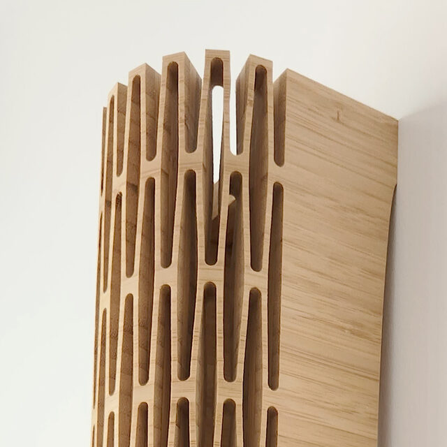 Kerf Wall LED Sconce Light | Custom Handmade by Bcompact Design - Lighting, LED Lighting, Wall Lighting, Sconce Light, Wood Light