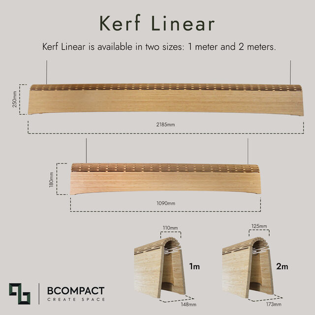 Kerf Linear LED Light - 1 & 2 metre  | Custom Handmade by Bcompact Design - Linear Lighting, Lighting, LED Lighting, Premium Lighting