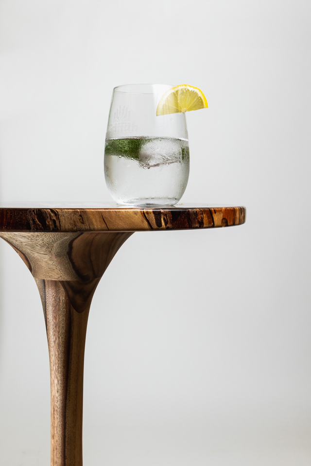 Camphor & Burl Sculpted Table by Florian Nier - Table