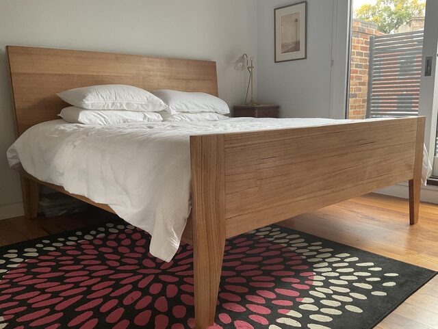 QUEEN SIZE BED WITH DRAWERS RECYCLED AUSTRALAIN HARDWOOD (KILLARA) | Custom Handmade by Peter Wenborn - Killara Bed Hardwood