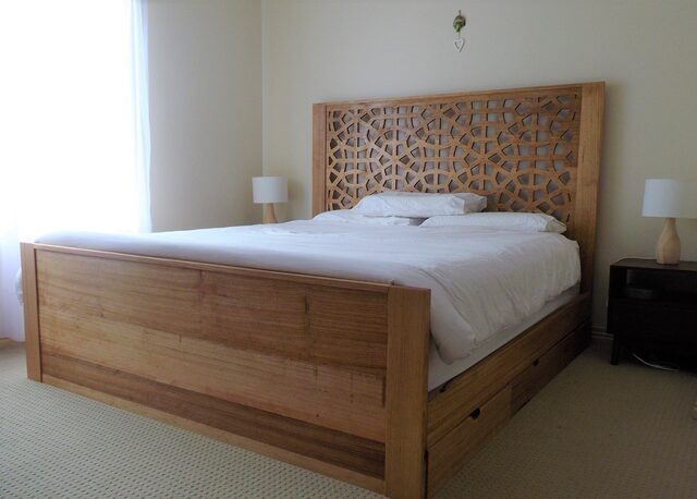 QUEEN SIZE BED WITH DRAWERS RECYCLED AUSTRALAIN HARDWOOD (KILLARA) | Custom Handmade by Peter Wenborn - Killara Bed Hardwood