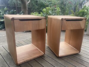 BEDSIDE TABLES AUSTRALAIN HARDWOOD | Custom Handmade by Peter Wenborn - (, )