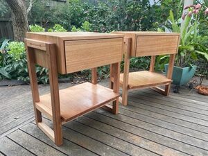 BEDSIDE TABLES AUSTRALAIN HARDWOOD | Custom Handmade by Peter Wenborn - (, )