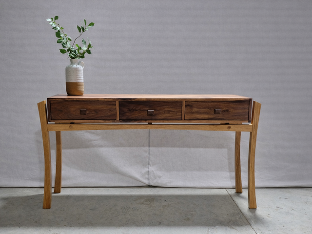Japandi inspired console table  by Andrew Dobson - Console Table, Console, Living Room, Hallway Table, Entry Table
