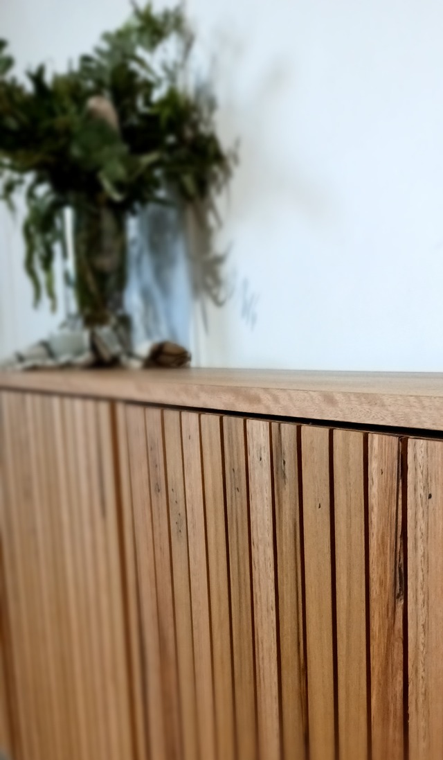 Blackbutt slat cabinet by Andrew Dobson - Cabinet, Console, Entertainment, Buffet, TV Cabinet, TV
