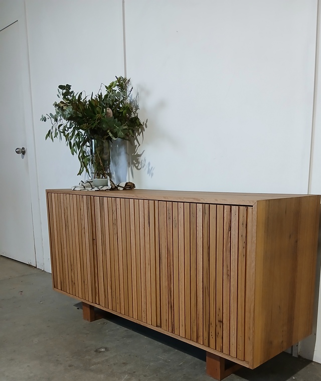Blackbutt slat cabinet by Andrew Dobson - Cabinet, Console, Entertainment, Buffet, TV Cabinet, TV