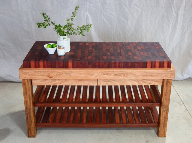 End grain butchers block by Andrew Dobson - Butchers Block, Kitchen, Bench, Island, Kitchen Island